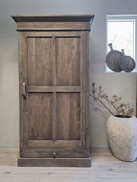Picture of Stoere landelijke kast één deurs met lade antique grey