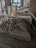 Picture of Oud houten poer met hand snijwerk XL