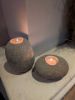 Picture of Set van twee rivier stenen waxinelichtjes