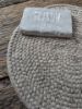 Picture of Vloerkleed handgeweven natuur wol Taupe rond 200 cm