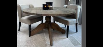Picture of Eettafel Rough rond Dirty Grey