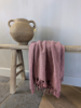 Picture of Plaid Mila linnen katoen | Oud paars - roze
