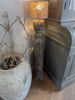 Picture of Baluster vloerlamp met beige linnen kap