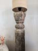 Picture of Baluster vloerlamp met beige linnen kap